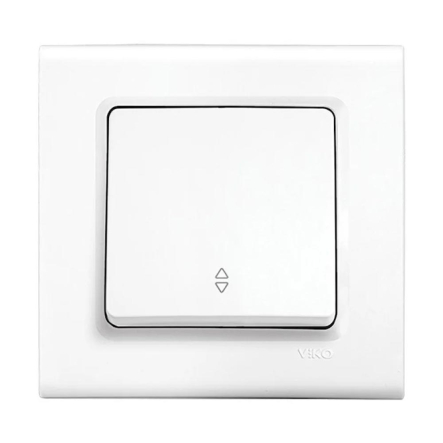 Выключатель 1 кл. проходной, VIKO LINNERA, 91400004, белый - 1