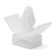 Держатель дюбельного типа, белый, ДКС 2104300