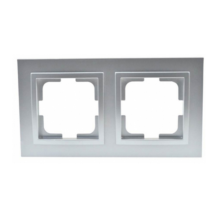Рамка 2-а, Mono Electric, DESPINA, срібло, 102-210000-161 - 1