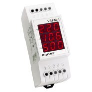 Амперметр-вольтметр-частотомер DigiTOP VAFM-1 50-400в 1-63А 30-75Гц, 2мод, 3Вт потребл.
