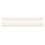Рамка EL-BI Zena п'ятірна, крем, 500-010300-250