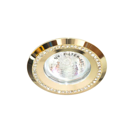 Светильник точечный Feron DL103-C, MR-16, G5.3, 50W, прозрачный, золото, 4404 - 1