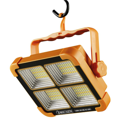 Прожектор на солнечной панеле + USB-C Horoz ElectricTURBO-400, 400W, 3000K-4200K-6400K, 2391Lm, 170-265V, IP44, 068-027-0400-010