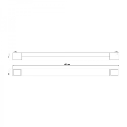 Светильник трековый поворотный Ardero AL122F, чёрный 478х33х41 мм, IP40, 30Вт, 4000К Светильник трековый поворотный Ardero AL122F, чёрный 478х33х41 мм, IP40, 30Вт, 4000К