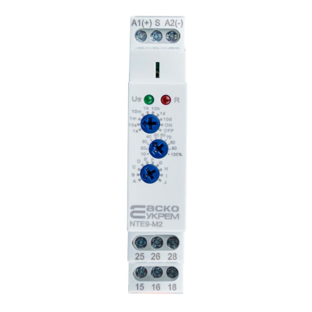 Реле времени асимметричного цикла АСКО-УКРЕМ NTE9-S1 AC/DC 12-240V, A0010240007