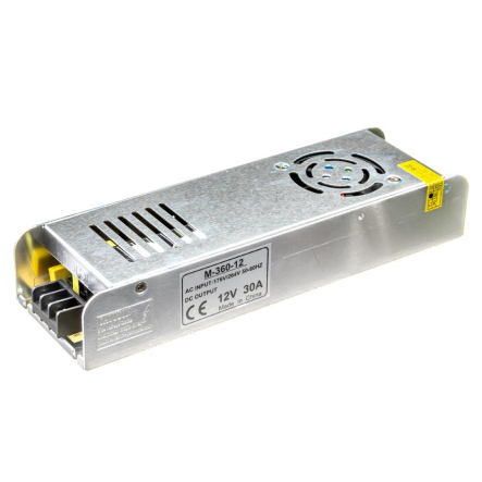 Блок питания для ленты AVT Standart 12V, IP20, M-30A - 360W,1013404 - 1