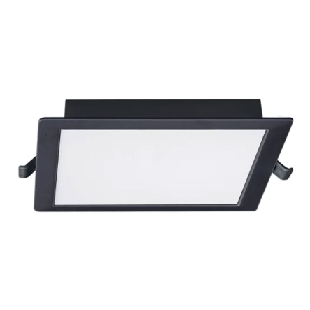 Светильник LED встраиваемый MAXUS 1-RDL-1241-IPS-BL, RDL, 12W, 4100K, 1200 Lm, IP44, 140 мм, чёрный