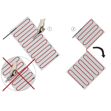 Нагревательный мат ENSTO ThinMat160, EFHTM160.6, 160 Вт/м², 6м², 960 Вт, 230 В