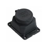 Розетка із захисною кришкою настінна ОМЕГА IP44