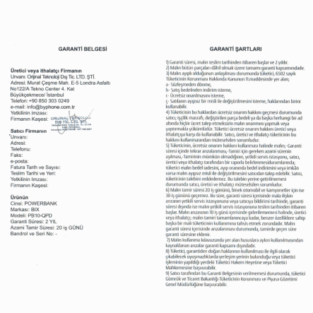 Повербанк (УМБ) BIX PB10-QPD, 10000 мАг, 18 Вт, 37 Вт*ч, MicroUSB + Type-C, USB A +Type-C, PD, чорний - 8