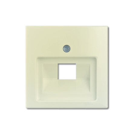 Центральная плата розетки телефон/компьютер наклонный выход ABB Basic 55, 1803-92-507, слоновая кость - 1