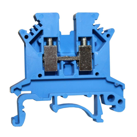 Клеммная TNSY КНГ-UK2,5 32А, 0,2-2,5мм2, винтовая, синяя, наборная на DIN-рейку, с маркером, без крышки, 5506249 - 1