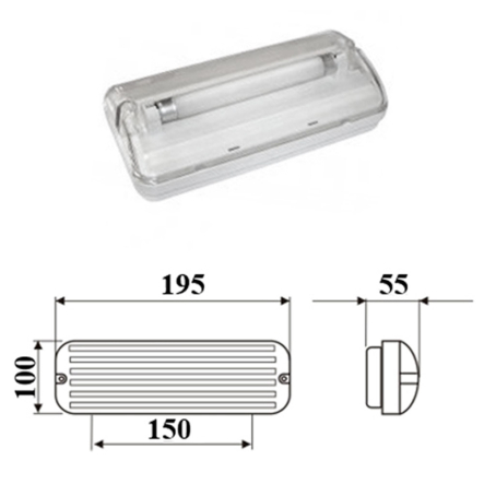 Світильник аварійний Electrum Kompact-141, 4W, G5, B-FE-1293 - 1