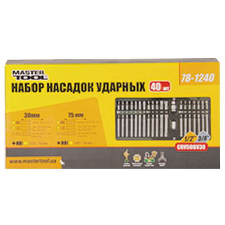 Набор насадок ударных (TORX, HEX, SPLINE) 40шт