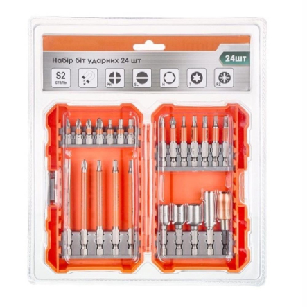Набір біт 25мм 24шт Sturmax 1041M-01-SS2 - 1