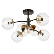 Люстра VALESO V 70275-3+3 BK+FG