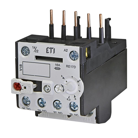 Теплове реле RE 17D-6.3 (4-6,3A), 4641407 - 1