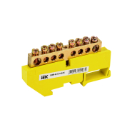 Шина PE "земля" на DIN-изоляторах ШНИ-8х12-8-Д-Ж IEK