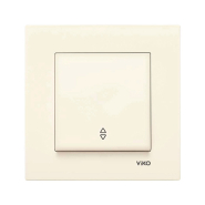 Выключатель 1 кл., на 2 направления, VIKO KARRE, 90960104, крем