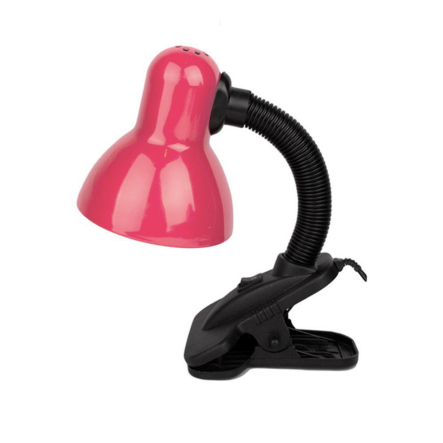 Настольная лампа Lemanso LMN095, 20W, E27, прищепка, розовая - 1