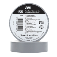 Изолента 3М VINYL ELECTRICAL TAPE 0.13mmx19mmx20m серая