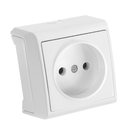 Розетка зовнішня без з/к VIKO VERA, 90681007, біла - 1