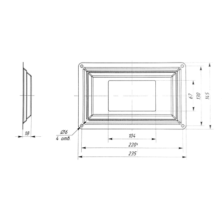 Светильник ENERLIGHT F12 12-48 Вольт IP54, 0,5Вт, 4000 К, 50 Lm, F12005401248