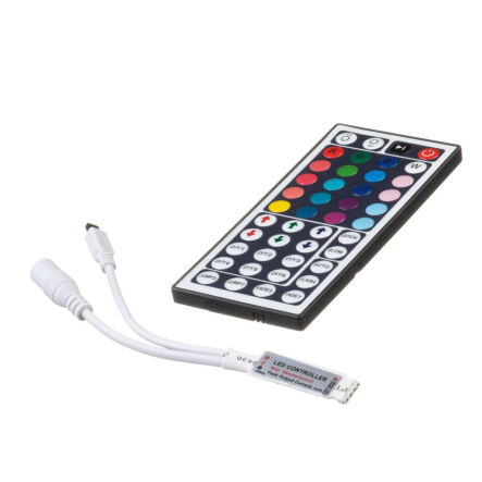 Контроллер для светодиодной ленты RGB mini 6А инфракрасный 44 кнопки 72W/12V AVT - 1