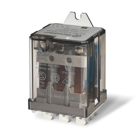 Миниатюрные реле Finder 3НО 24V DC 16А, 628390240300 - 1