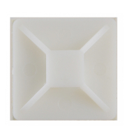 Майданчик самоклеючий АСКО-УКРЕМ 20х20 мм, біла, під хомут (100шт), A0150090015