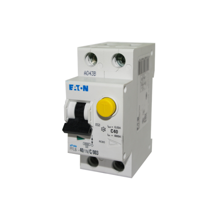 Диференційний автоматичний вимикач PFL6-40/1N/C/0.03 MOELLER - 1
