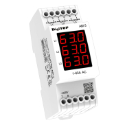 Амперметр DigiTOP АМ-3 DIN цифровой 3 ф. (1-63А)