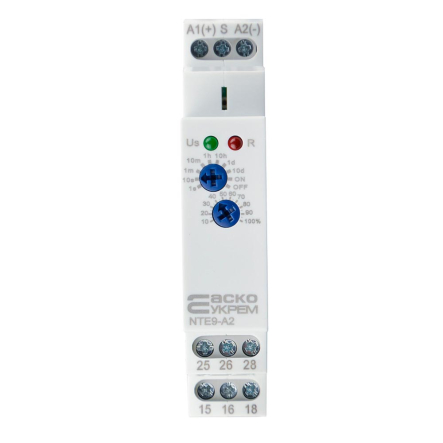 Реле задержки времени отключения АСКО-УКРЕМ NTE9-A2 AC/DC 12-240V, A0010240002