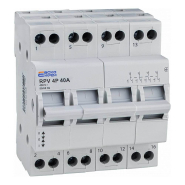 Ручной переключатель ввода резерва АСКО-УКРЕМ RPV 4P 40A, І-0-ІІ, перекидной, A0010220012