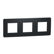 Рамка трьохпостова Schneider Electric NU200654 (антрацит) UNIСA Studio