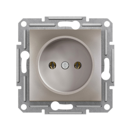 Розетка без заземлення Schneider Electric ASFORA, бронза, ЕРН3000169 - 1
