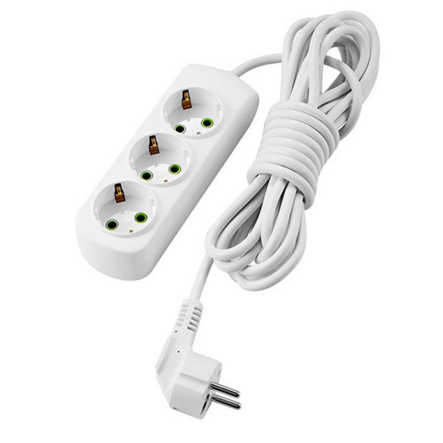 Подовжувач Lezard Letitia 3 гнізда 5м із заземленням, 721-0305-301 - 1