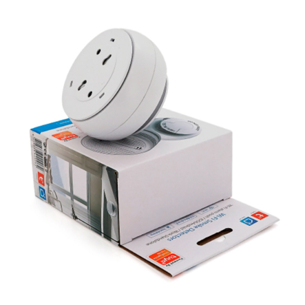 Автономный WiFi датчик 2 в 1 дыма с сиреной YOSO Dsmoke + СО WIFI-03 TUYA питание CR123A +1 шт батарея