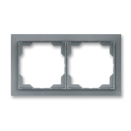 Рамка двойная Neo белый/серый лед - 1