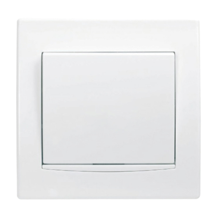 Выключатель одноклавишный, Schneider Electric Anya, белый, AYA0100321 - 1