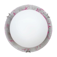 Світильник настінно-стельовий ДеКоРа, Мрія, Е27, 2х60W, ⌀300 мм, срібло, 45182