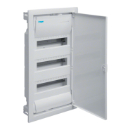 Щит вбудований Hager VOLTA VU36UA, 36(42) модулів, з білими металевими дверцятами