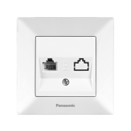 Розетка телефонная RJ11 CAT3, Panasonic Arkedia Slim, белая, 04022WH