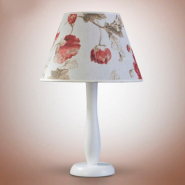 Настольная лампа N&amp;B Light, E27, 230 В, Маки на белом, серия 10440