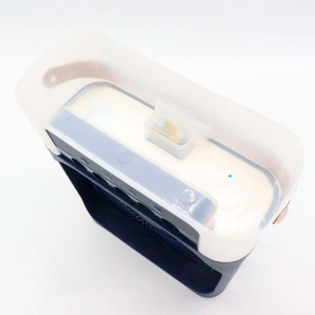 Мини вентилятор-кондиционер с подсветкой 4 в 1, синий