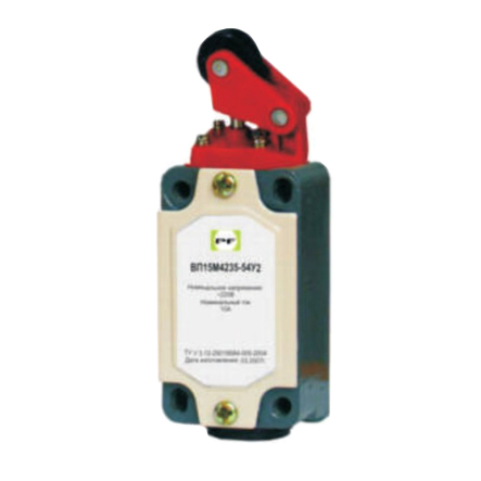 Вимикач кінцевий Промфактор ВП 15М 4235-2-65 важіль з роликом натискання зверху IP65 см. аналог FLS15M3566 - 1