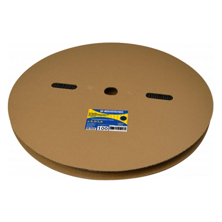 Трубка термоусадочная АСКО-УКРЕМ 6,0/3,0 черная (рулон 100м), A0150040688 - 1