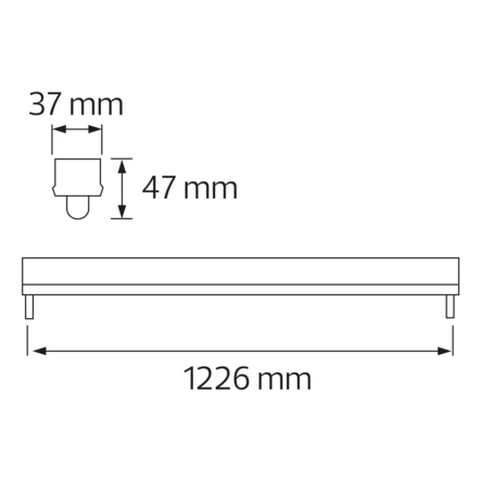 Корпус для LED ламп HOROZ Electric TUBOFIX-120, 1*18Вт, 120см, 061-001-0120-010
