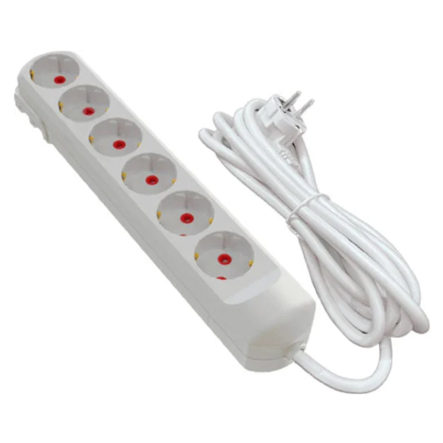 Удлинитель NEOMAX 6 гнезда 2 м с заземлением, NX501602 - 1