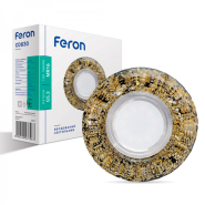 Світильник точковий Feron CD830, MR16, G5.3, золото чорний, LED підсвічування, 4000K, 6741